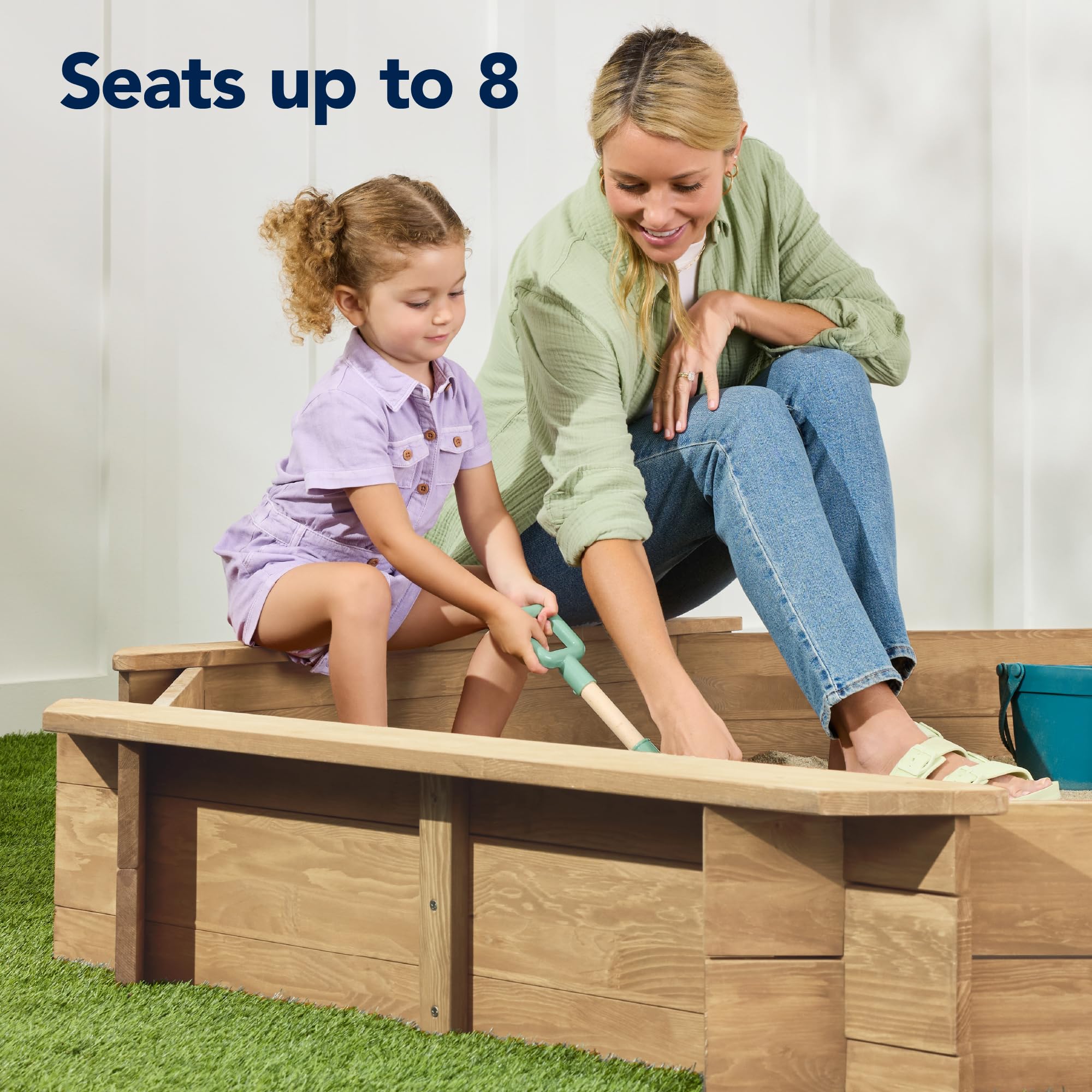 Foto 4 | Sandbox Best Choice Products Para Niños, Tamaño Grande, Octogonal, Con Funda - Venta Internacional.
