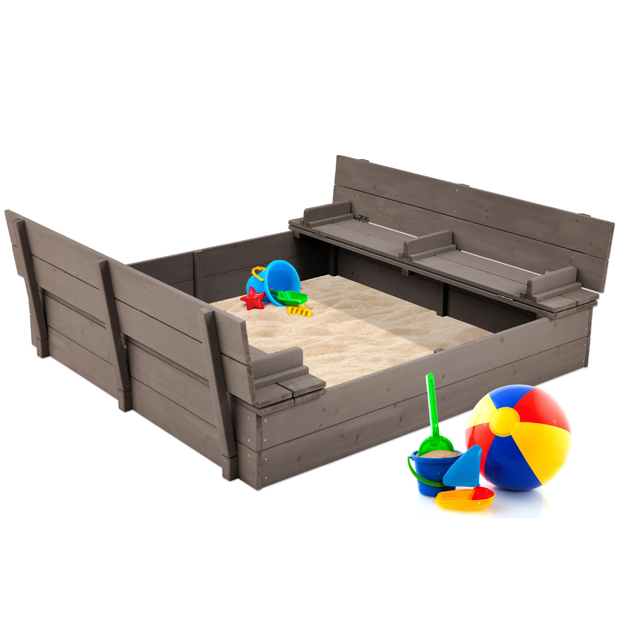 Foto 2 pulgar | Sandbox Best Choice Products Para Niños, Madera, Exterior, Con Banco - Venta Internacional.