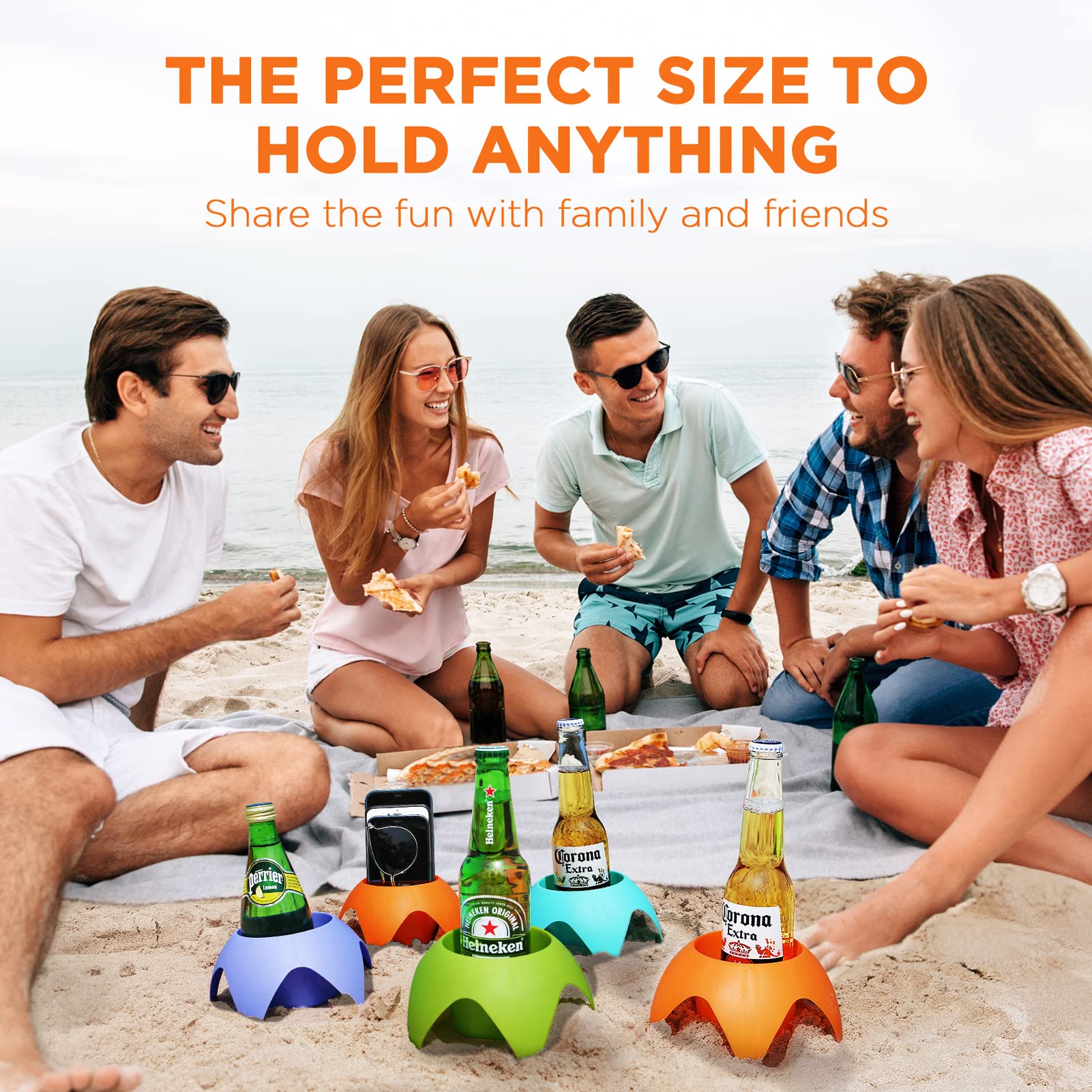 Foto 7 pulgar | Portavasos Para Bebidas Beach Sand Coasters Uarzt  Paquete De 8 - Venta Internacional.