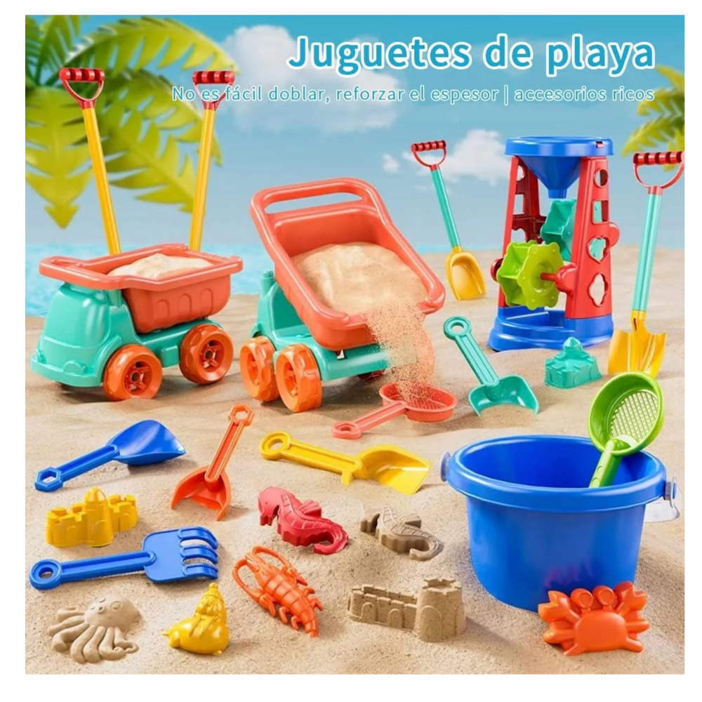 Foto 4 pulgar | Juguetes De Playa De Regalos Para El Día Del Niño 32pz Belug  Multicolor