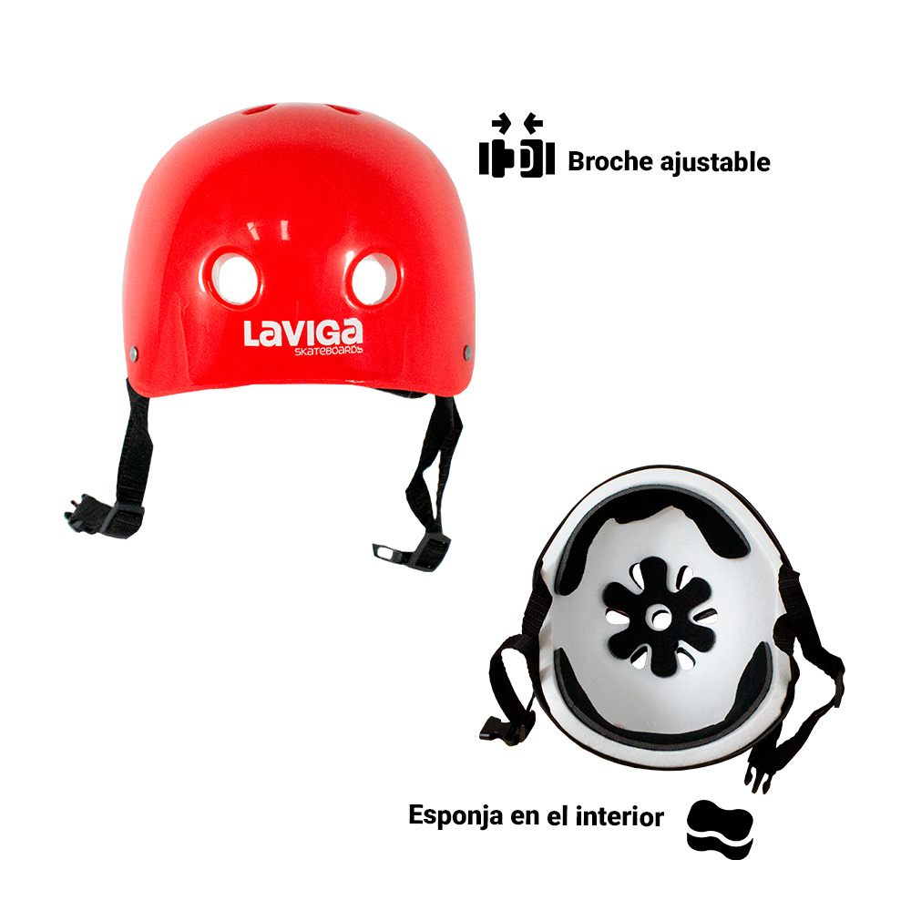 Foto 6 pulgar | Patineta con Kit de Protección Importadora La Merced Rojos
