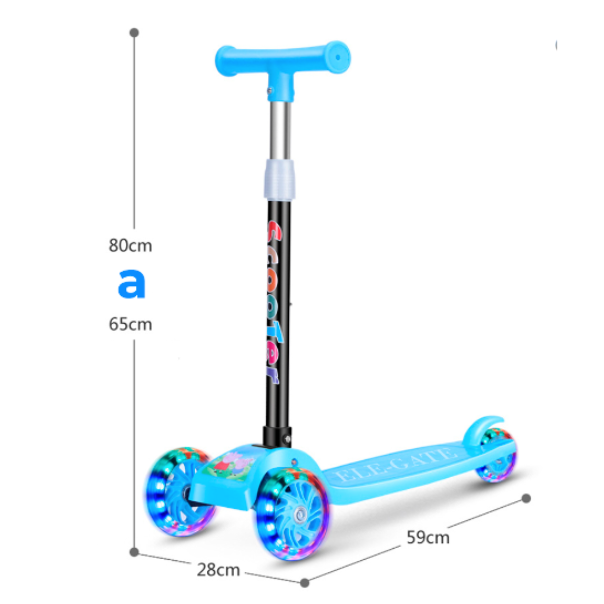 Foto 3 pulgar | Scooter Infantil Elegate Con Luces Led Color Azul