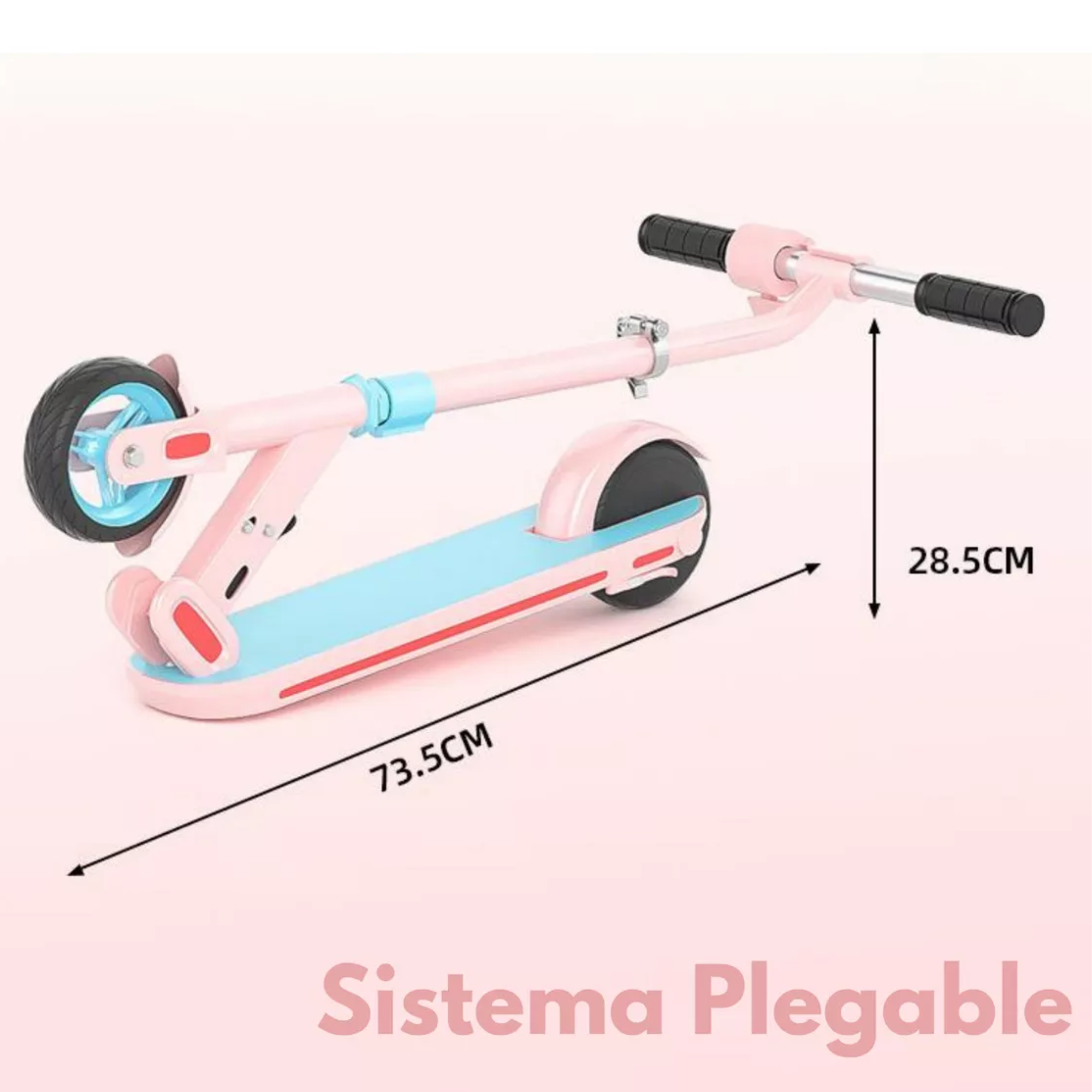 Foto 4 pulgar | Scooter Eléctrico para Niños con Luz Led 10km/h 100w Rosa