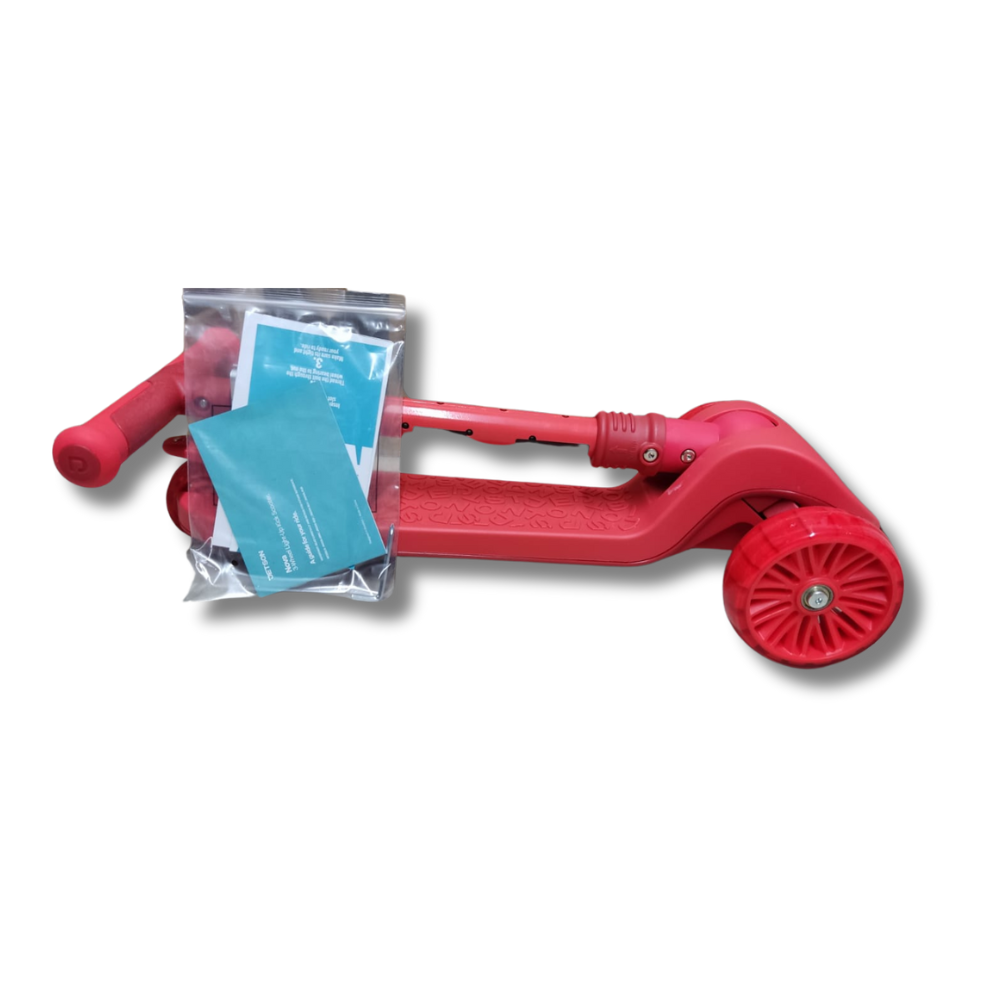 Scooter de Pie Plegable Jetson Nova 3 Patin Kick  con Luces de 3 Ruedas Rojo