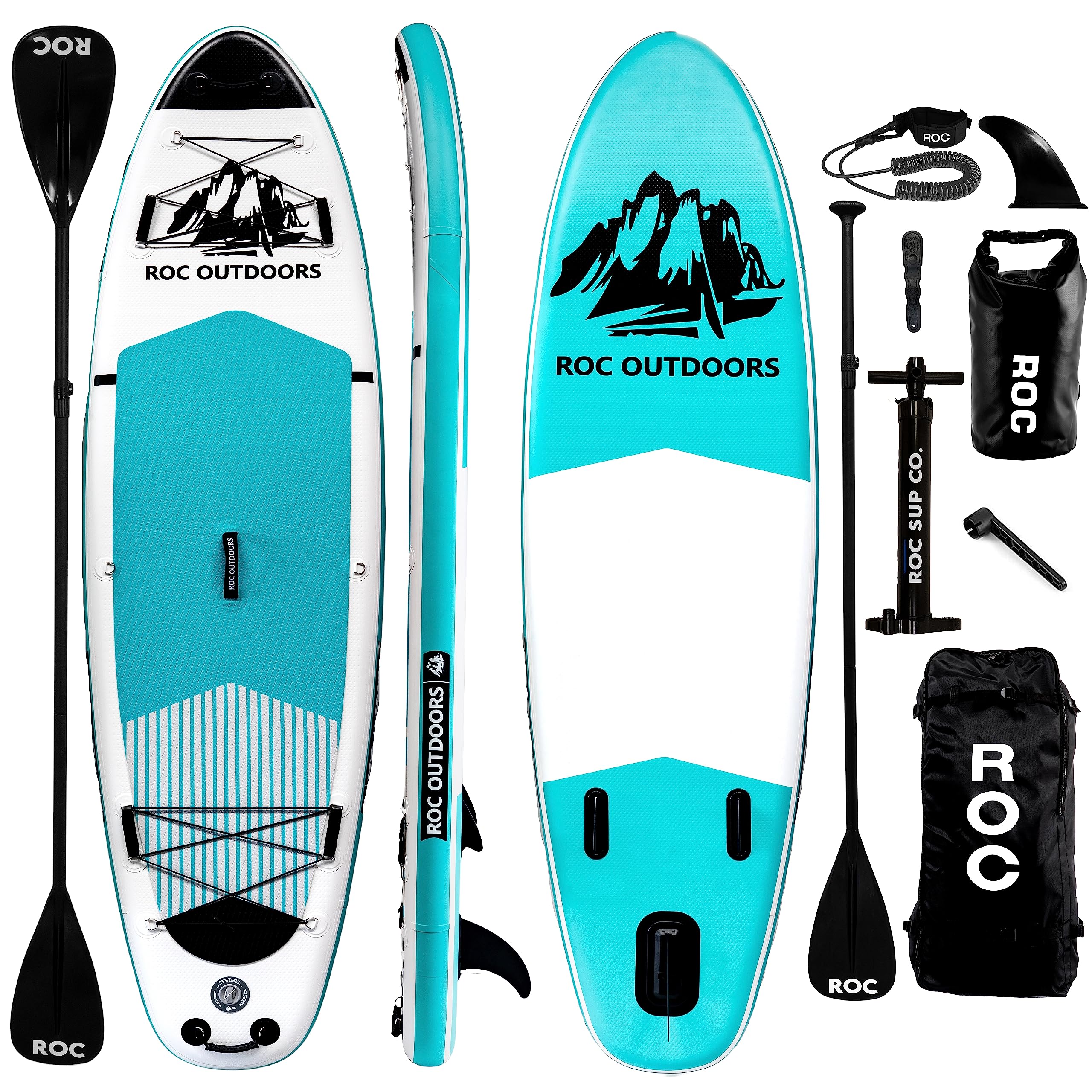 Tabla Inflable De Remo Roc De 10 Pies Y 6 Pulgadas Con Accesorios - Venta Internacional. $8,403