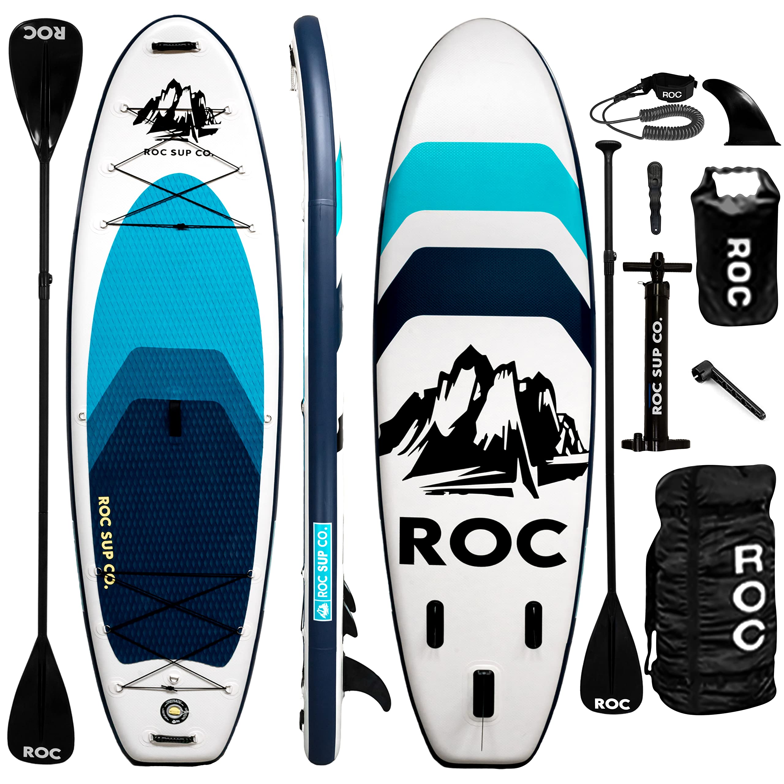 Tabla Inflable De Remo Roc De 10 Pies Y 6 Pulgadas Con Accesorios - Venta Internacional. $9,414