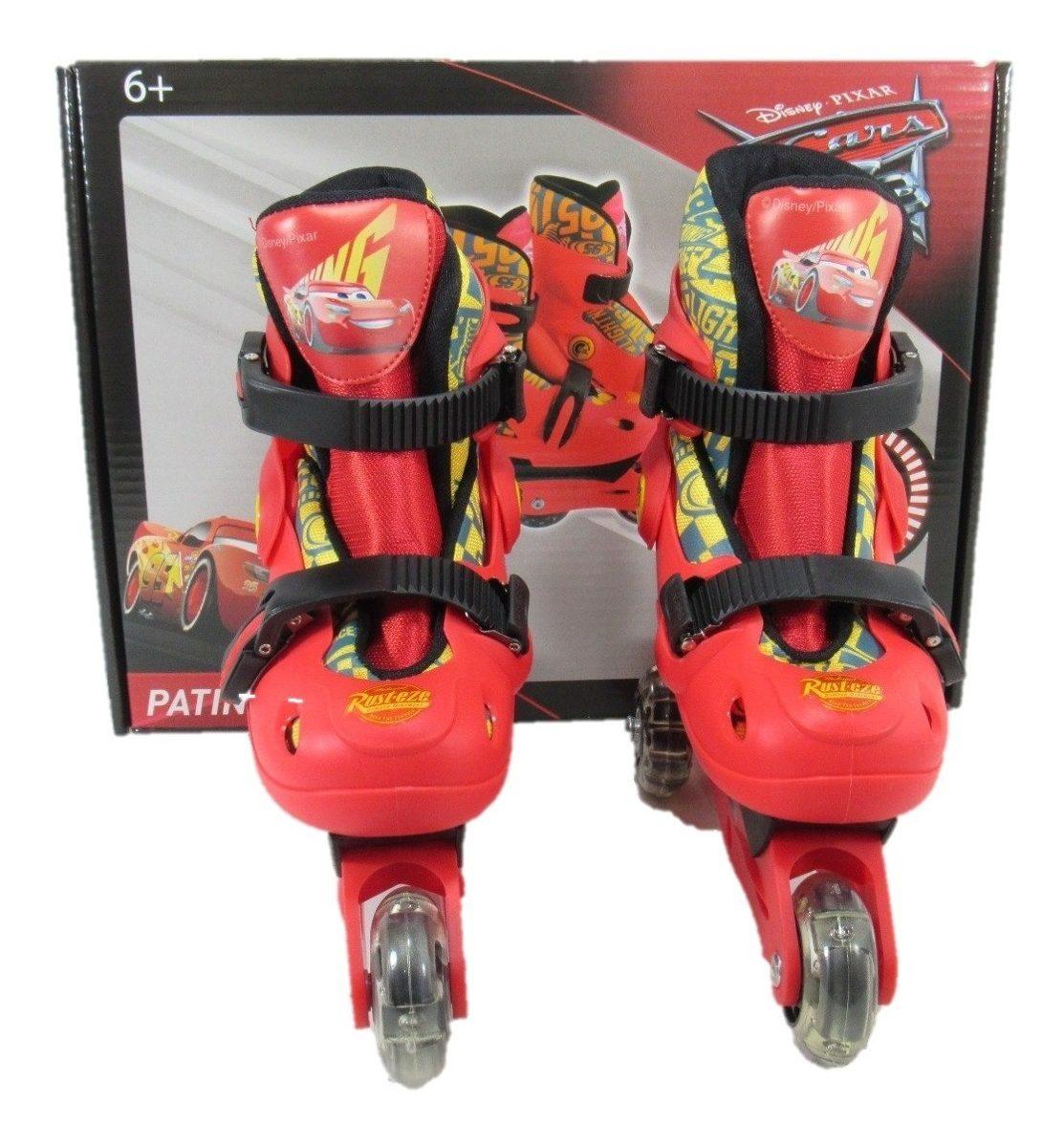Foto 4 pulgar | Patines 2en1 Linea Cars Ajustables Infantiles Rojo Talla 22-25