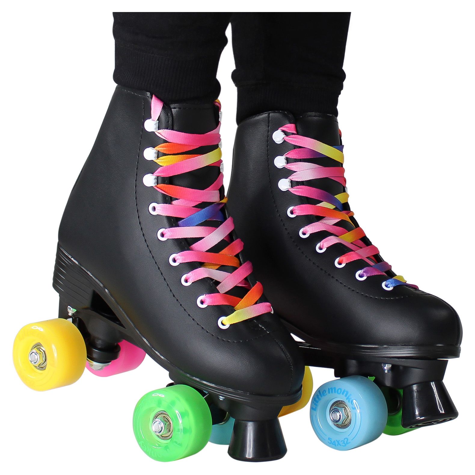 Foto 1 | Patines 4 Ruedas Clásicos Little Monkey Quads Profesionales Cuero Sintético