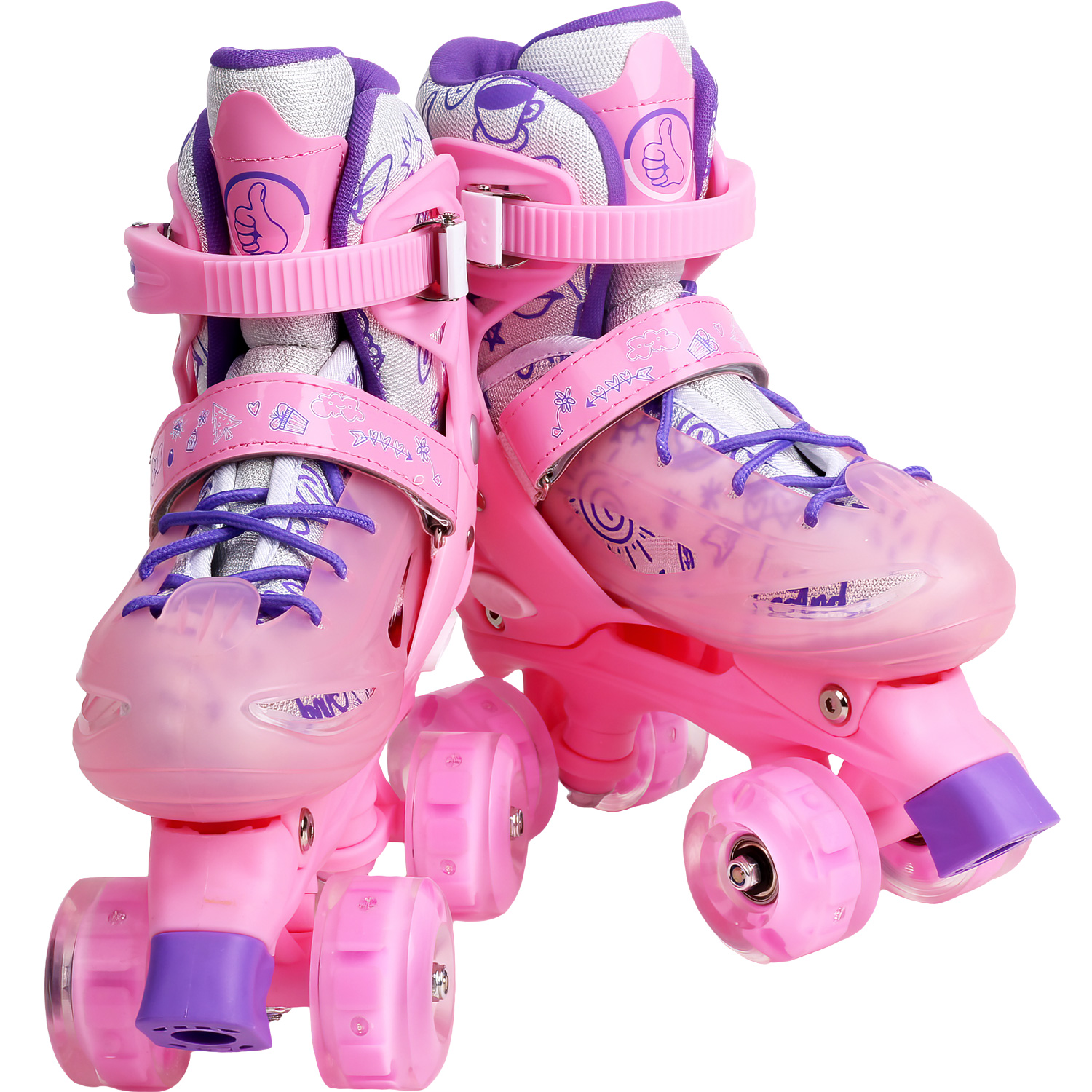 Foto 3 pulgar | Patines Little Monkey Ajustables 4 Ruedas Infantil