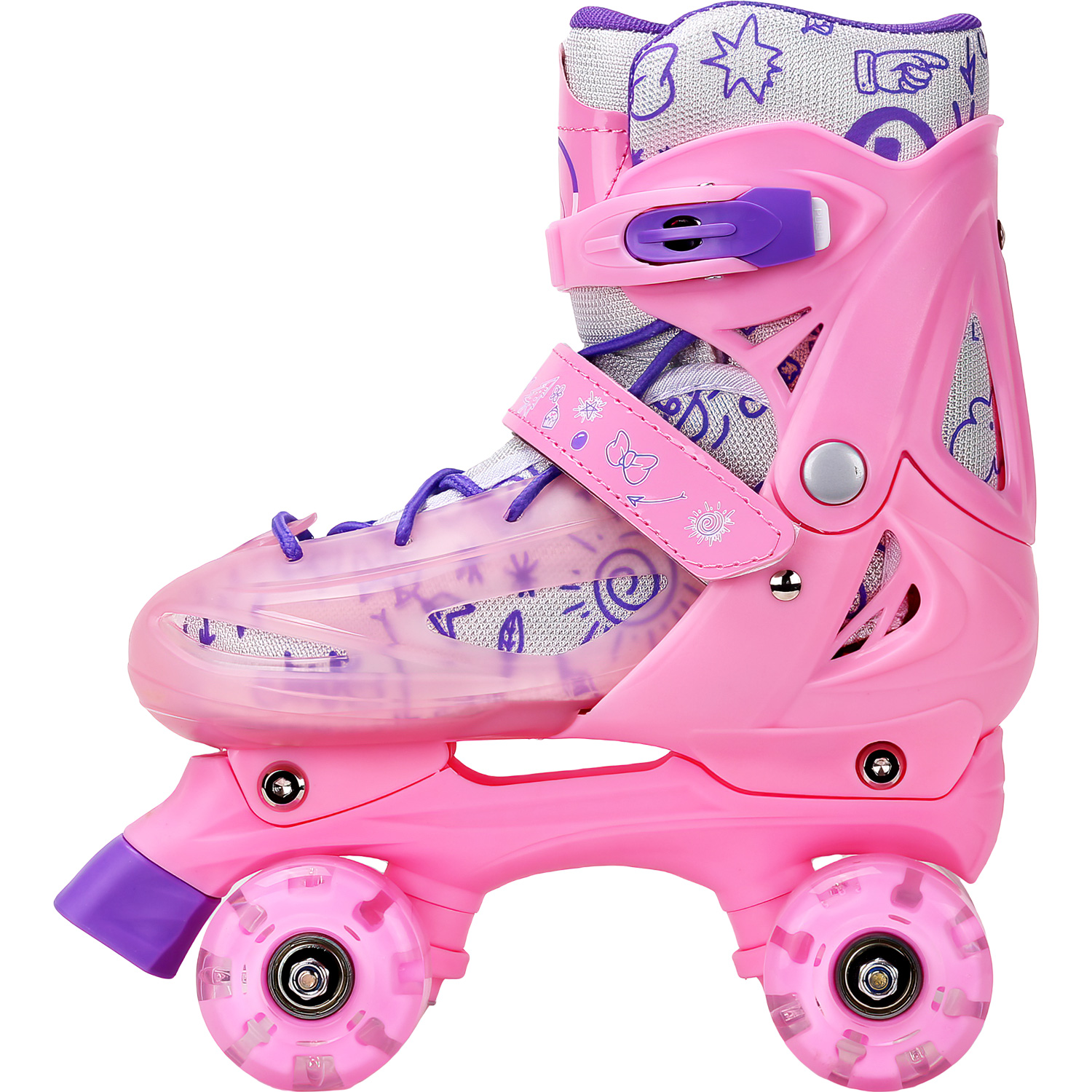 Foto 4 pulgar | Patines Little Monkey Ajustables 4 Ruedas Infantil