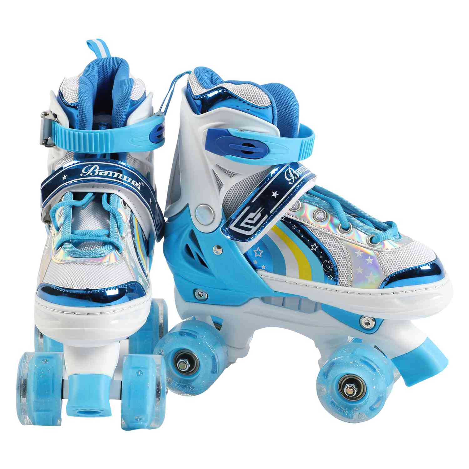 Foto 3 pulgar | Patines De 4 Ruedas Ajustable Niño Niña Rueda Luces Led