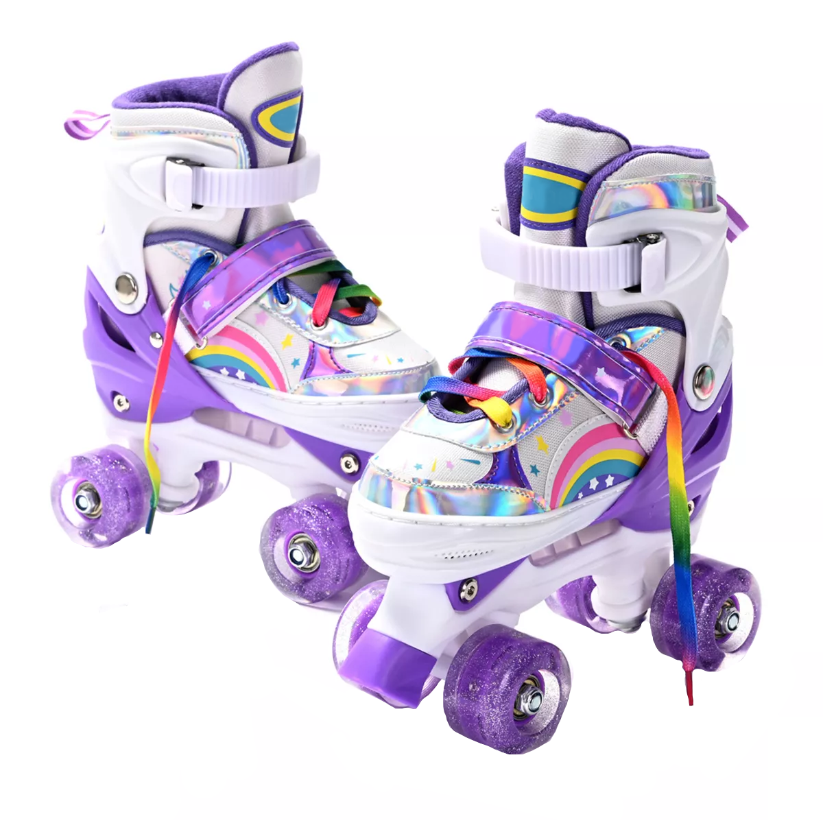 Patines de 4 Ruedas Talla 19.5 Eo Safe Imports Esi-17381 Purpura