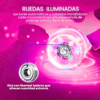 Foto 3 | Patines de 4 Ruedas Talla 22 Eo Safe Imports Esi-17384 Rosa