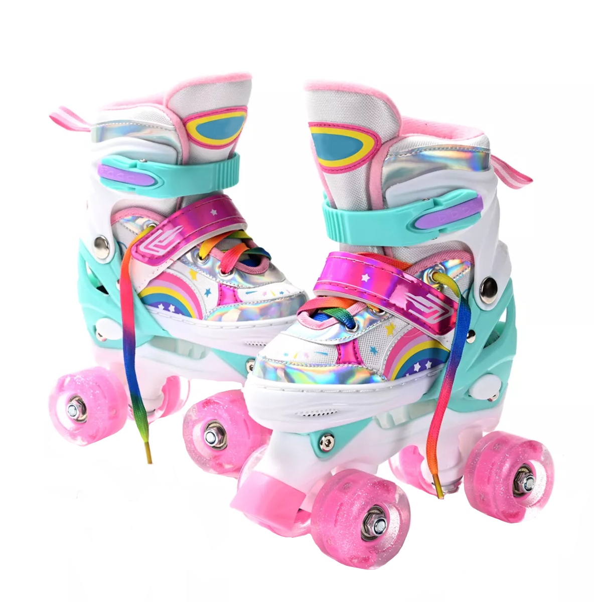 Foto 2 pulgar | Patines de 4 Ruedas Talla 24 Eo Safe Imports Esi-17385 Rosa