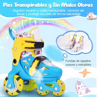Foto 4 | Patines 4 Ruedas Ajustable Eo Safe Imports Amarillo
