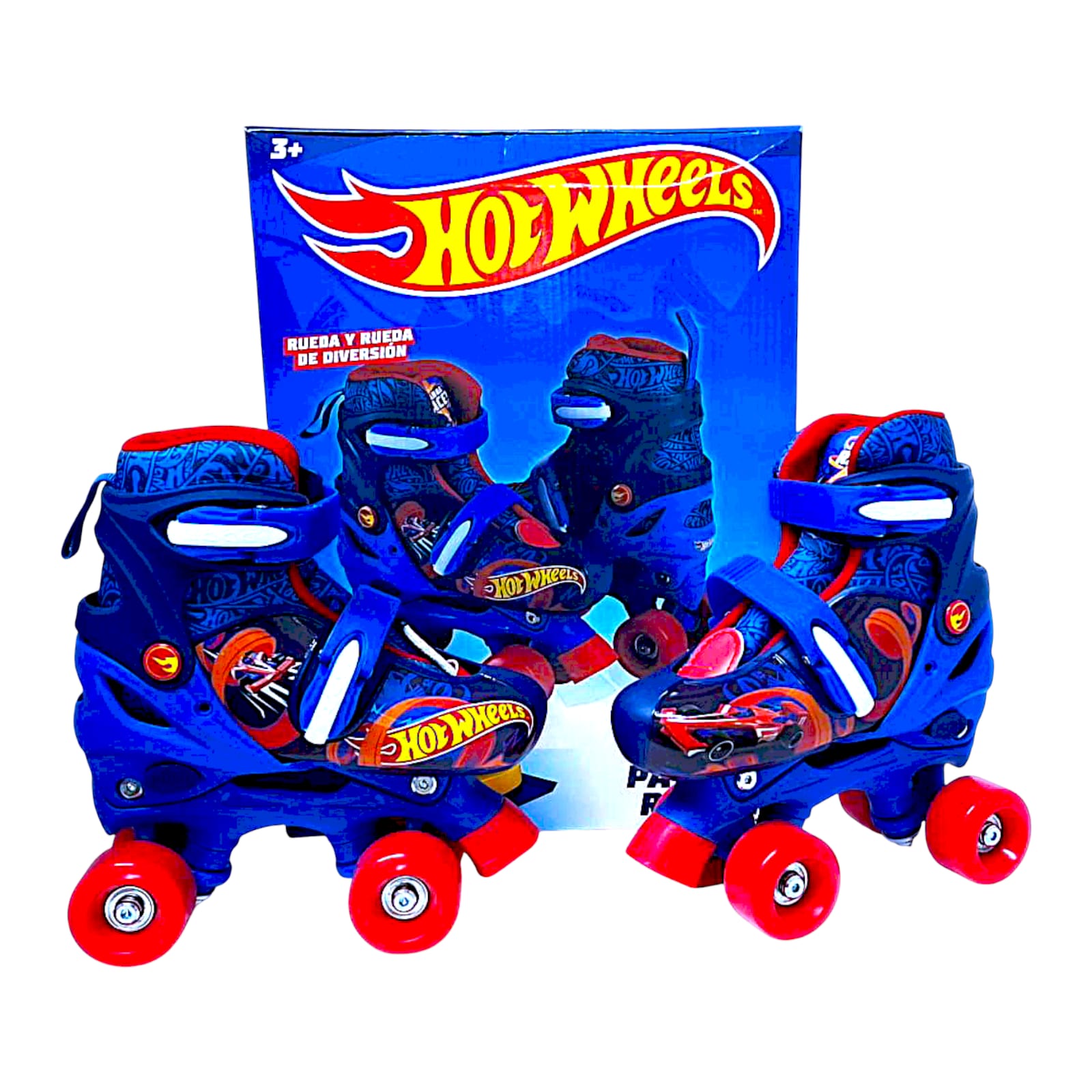 Foto 2 pulgar | Patines De 4 Llantas Hot Wheels Talla 19-21cm  Color Azul