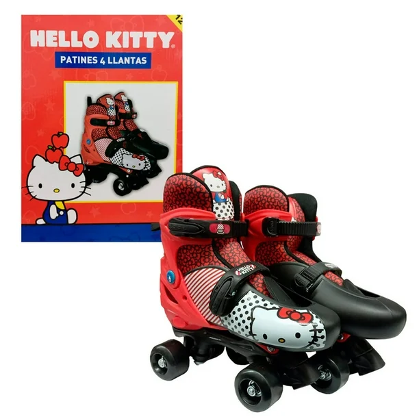 Foto 1 | Patines De 4 Llantas Helo Kitty Talla 23-26cm Color Rojo