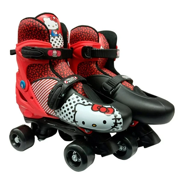 Foto 2 | Patines De 4 Llantas Helo Kitty Talla 23-26cm Color Rojo