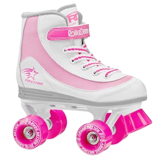 Foto 1 | Patines Roller Derby Firestar Para Niñas, Color Blanco/rosa - Venta Internacional.