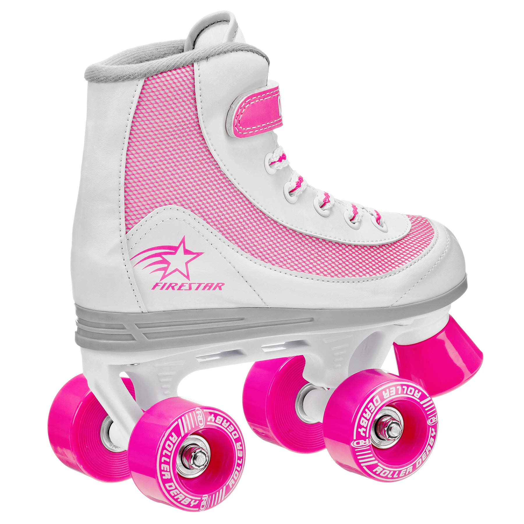 Foto 3 pulgar | Patines Roller Derby Firestar Para Niñas, Color Blanco/rosa - Venta Internacional.