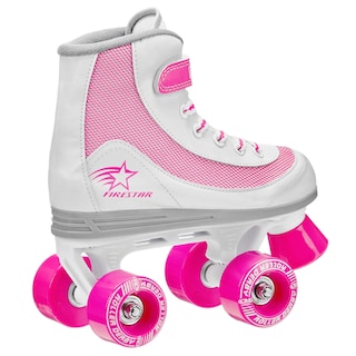 Foto 2 | Patines Roller Derby Firestar Para Niñas, Color Blanco/rosa - Venta Internacional.
