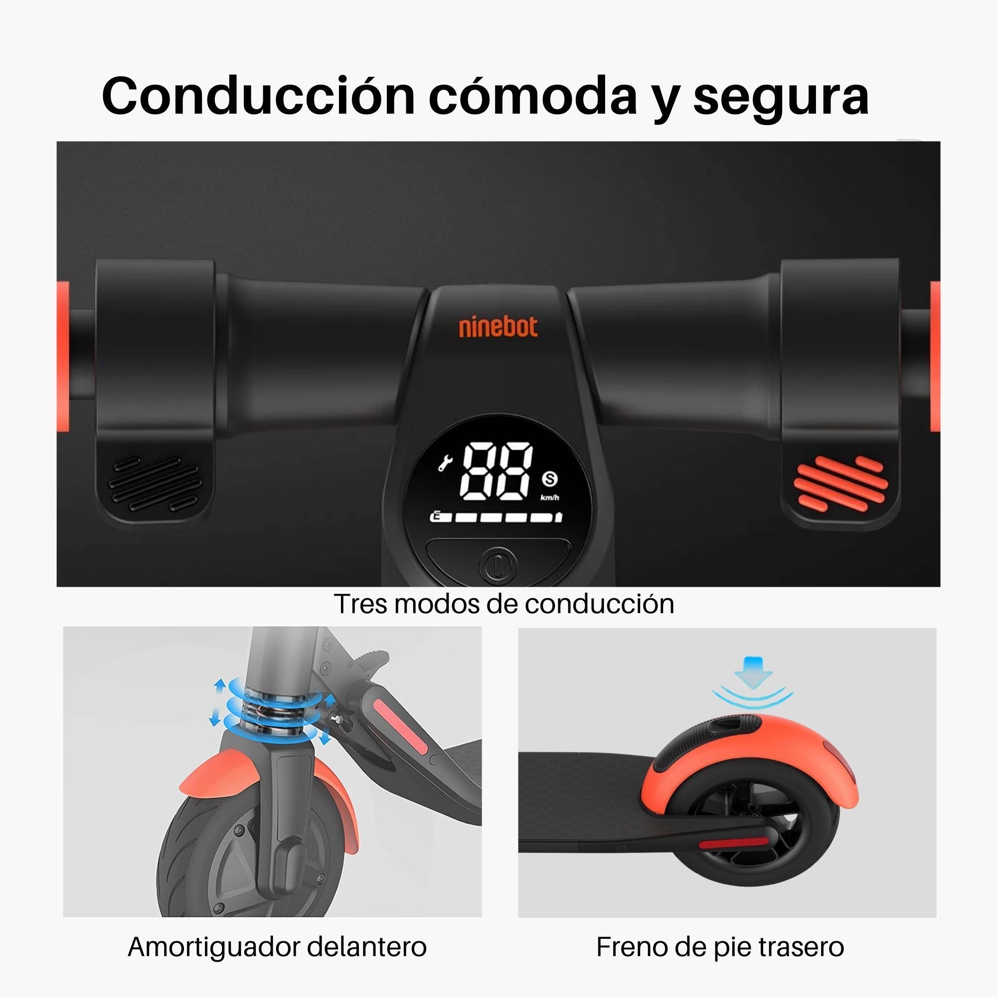 Foto 4 pulgar | Scooter Eléctrico Ninebot By Segway Es1l color Negro