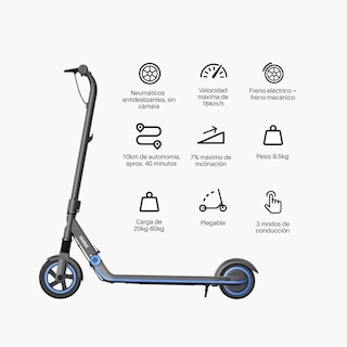 Foto 2 | Scooter Eléctrico para niños Ninebot By Segway E10 color Negro