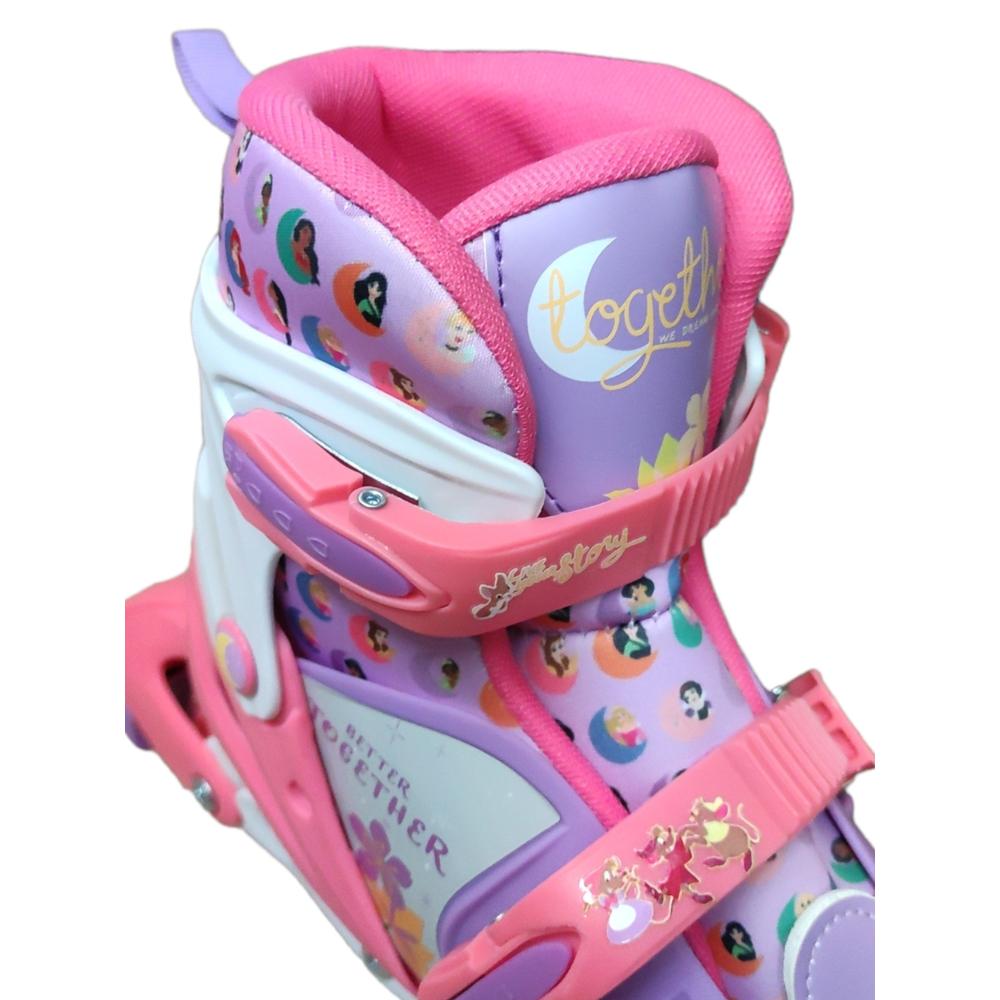 Foto 4 pulgar | Patines en Línea Disney Princess Multicolor Ajustables para Niñas