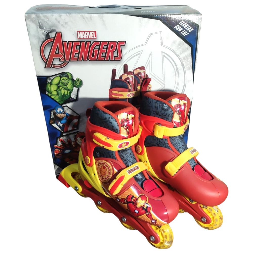 Foto 2 pulgar | Patines en Línea Avengers color Rojo Ajustables para Niños