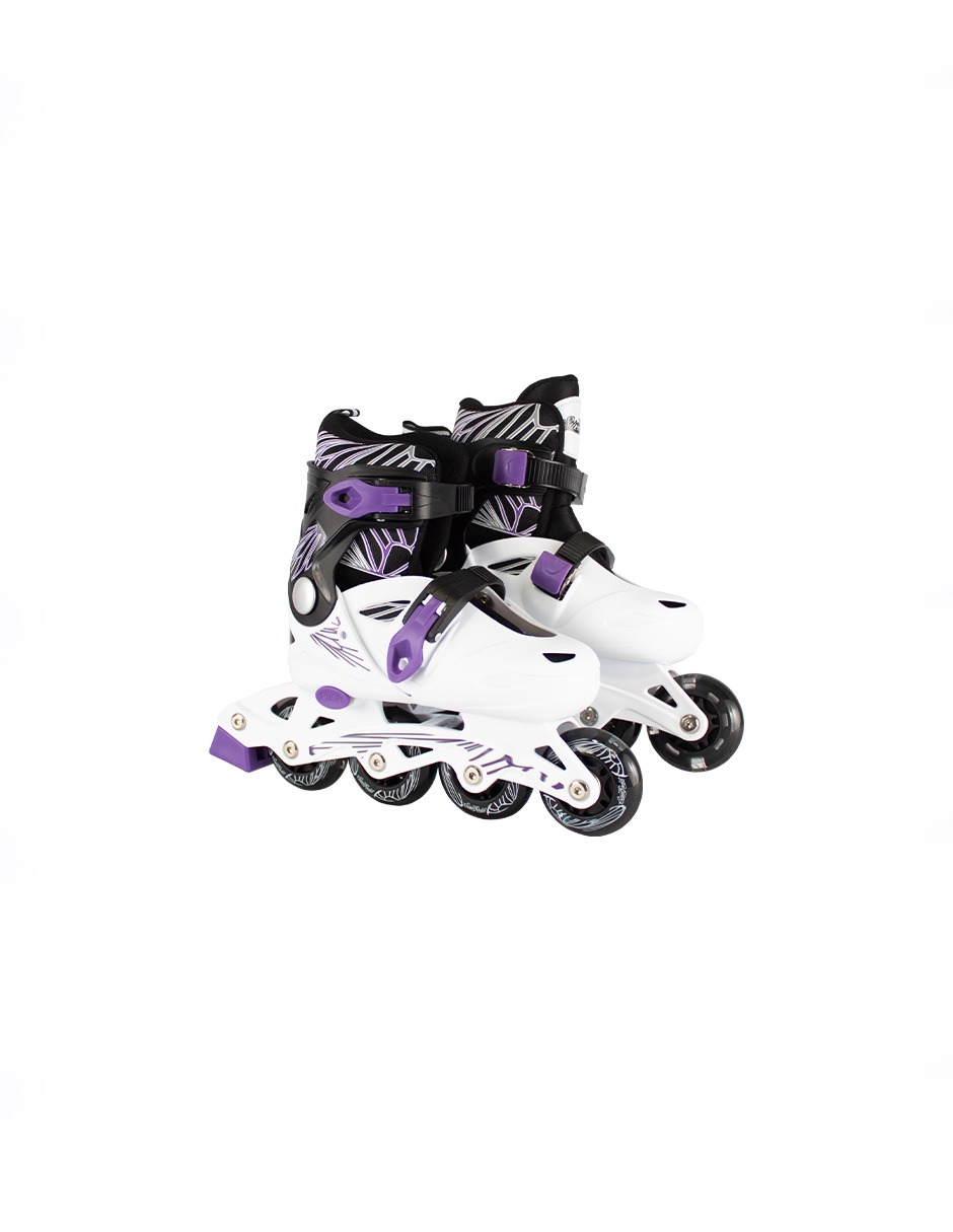 Foto 1 | Patines Protecciones y Mochila  Sweet Rocket Color Blanco  Ajustables