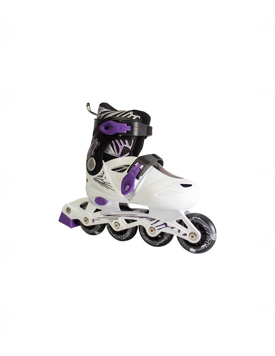 Foto 3 | Patines Protecciones y Mochila  Sweet Rocket Color Blanco  Ajustables