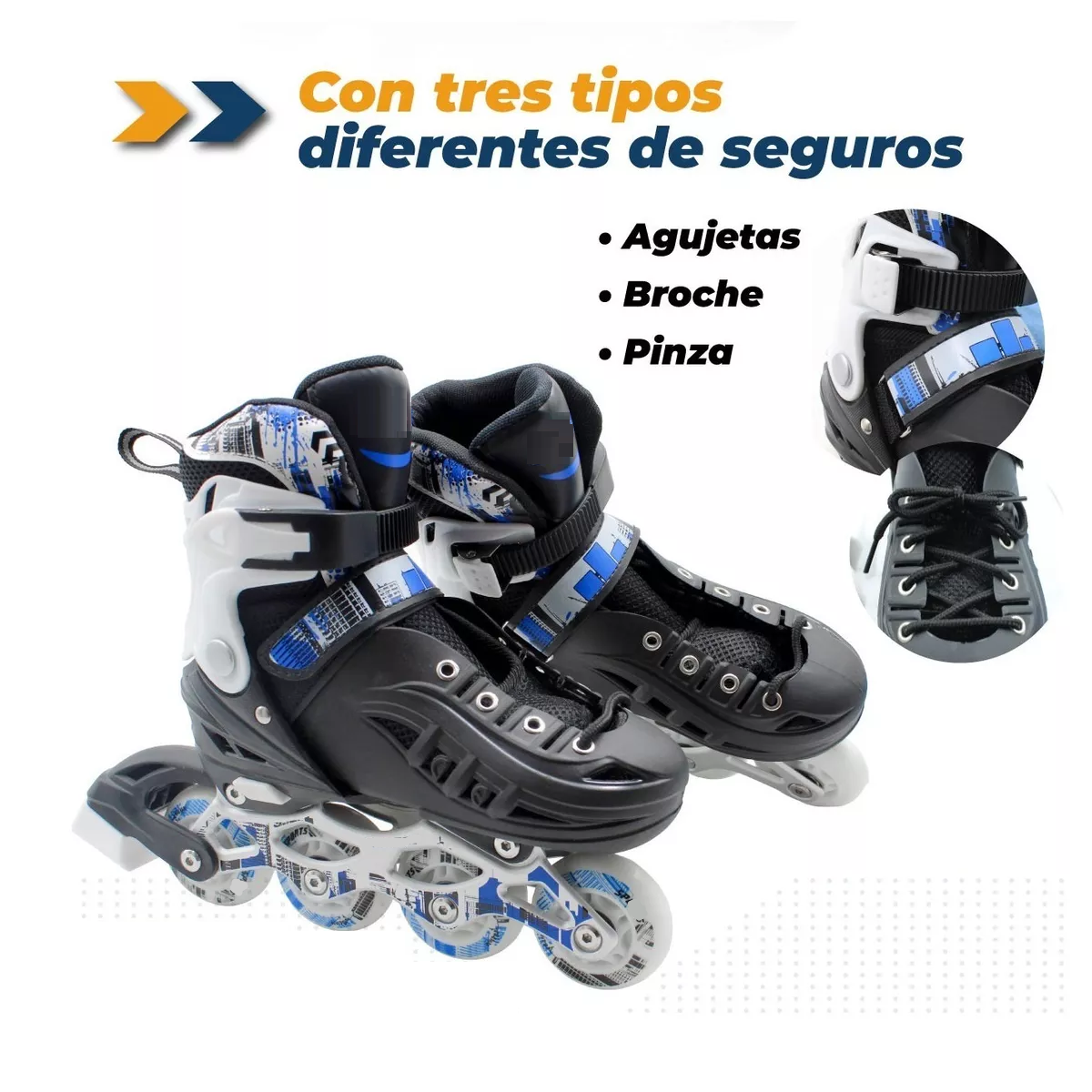 Foto 2 | Patines Profesionales Eo Safe Imports Esi10308 Ajustables Talla M