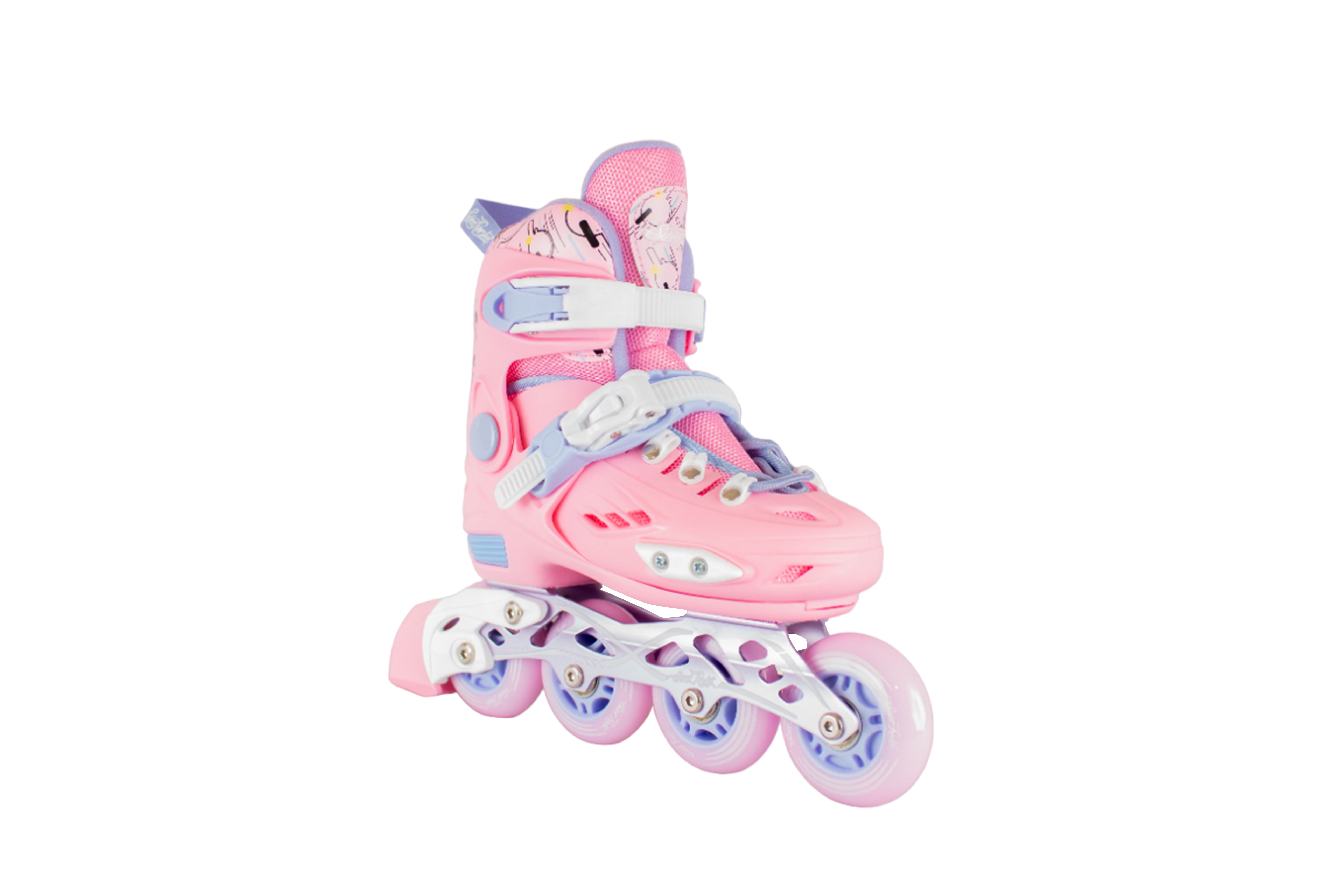 Foto 4 pulgar | Patines Sweet Rocket Rosas con Protecciones