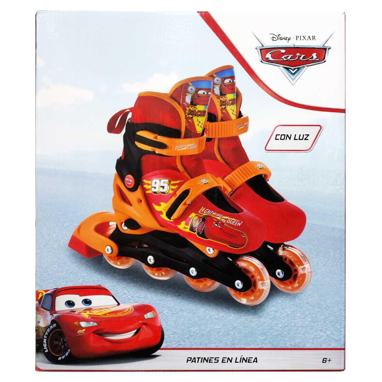 Foto 9 pulgar | Patines Infantiles Disney Rayo Mcqueen Toymark