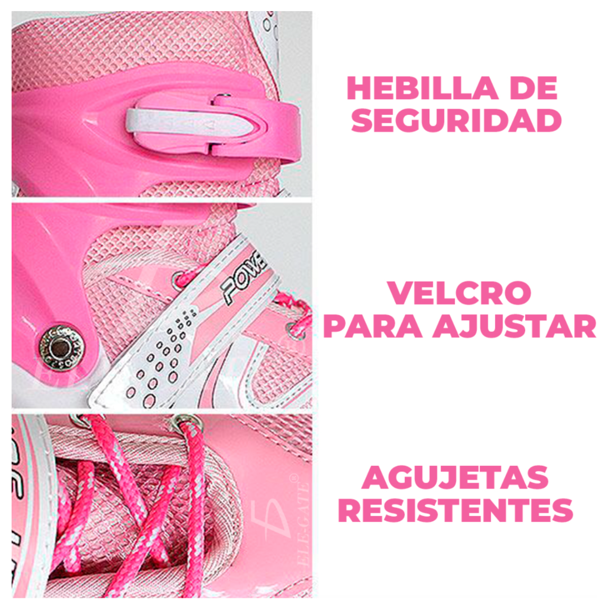 Foto 4 | Patines en Línea Elegate Azules con Protecciones y Mochila para Niños
