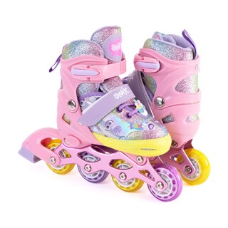 Foto 8 | Patines De Línea Ajustables Onix Multicolor Glitter Con Kit De Protección Para Niña
