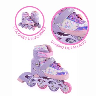 Foto 7 | Patines De Línea Ajustables Onix Unicornio Rosa Para Niña