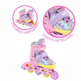 Foto 7 | Patines De Línea Ajustables Onix Unicornio Multicolor Glitter Para Niña