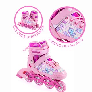 Foto 7 | Patines De Línea Ajustables Onix Unicornio Magic Spark Rosa Para Niña