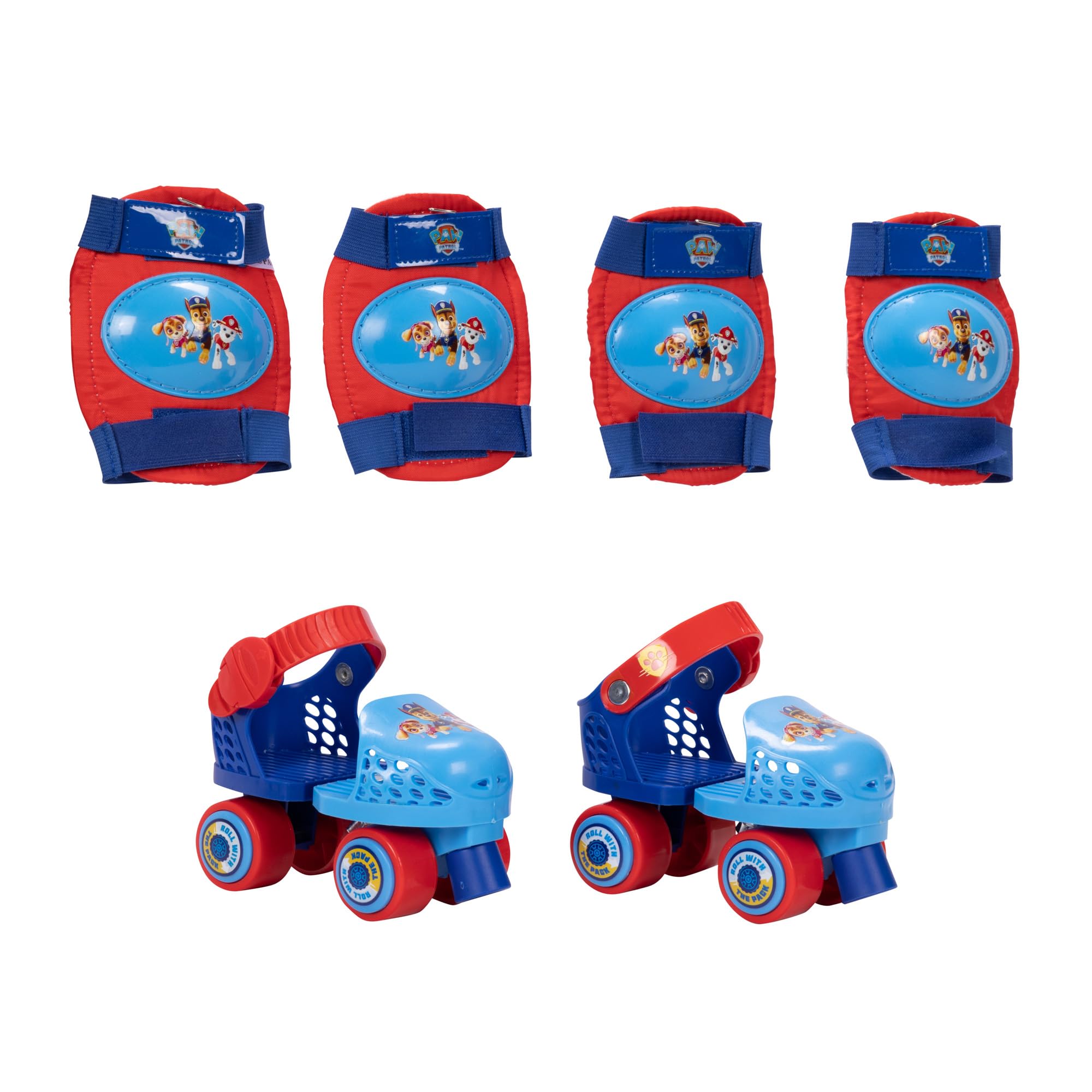 Patines Paw Patrol Junior Con Rodilleras Y Coderas, Tallas 29-34 - Venta Internacional.
