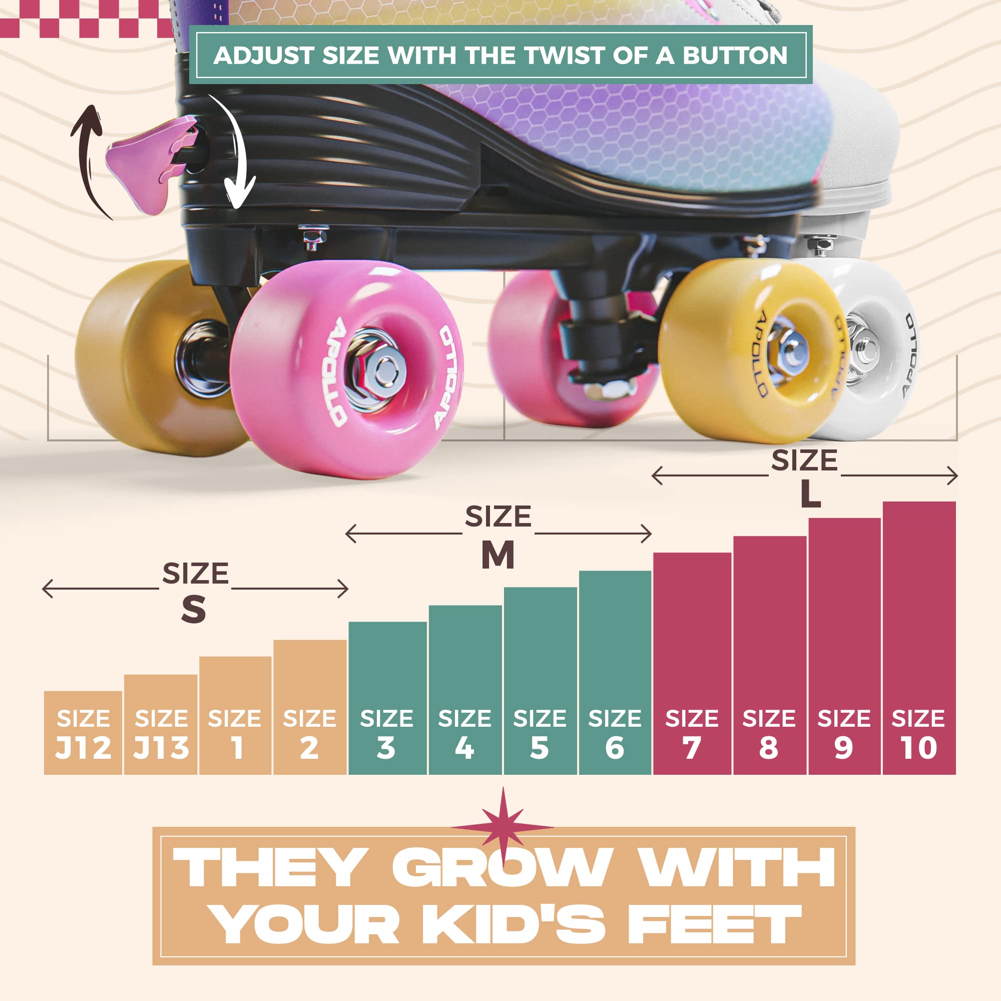 Foto 5 | Patines Apollo Dancing Queen S/j12-2 Para Mujer - Venta Internacional.