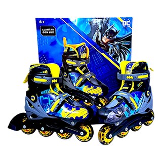 Foto 1 | Patines De Linea Batman Dc Talla 22-24cm Color Negro
