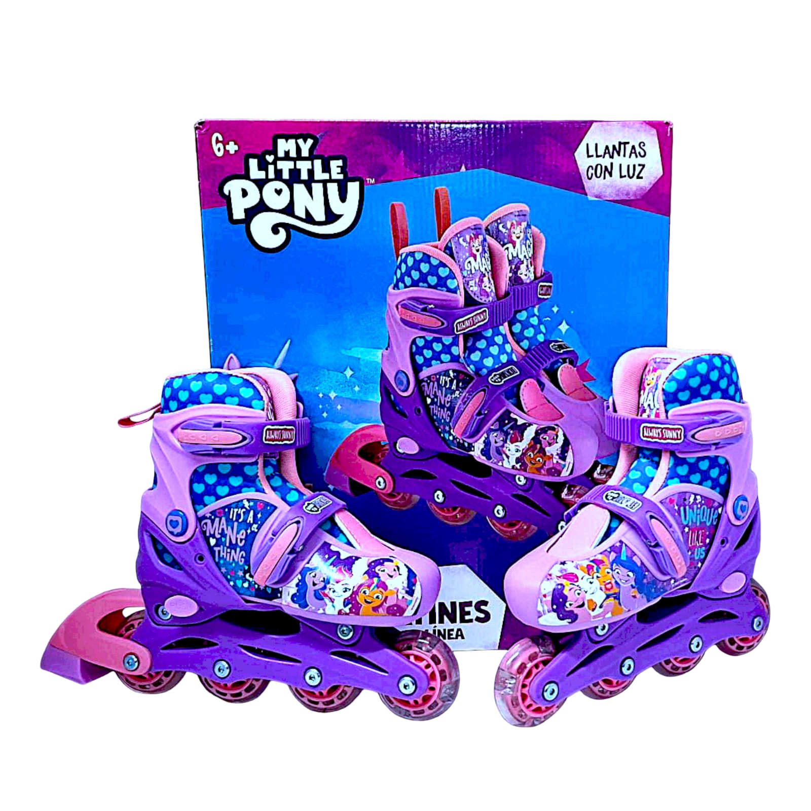 Foto 1 | Patines De Linea My Little Pony Talla 19-21cm Color Morado