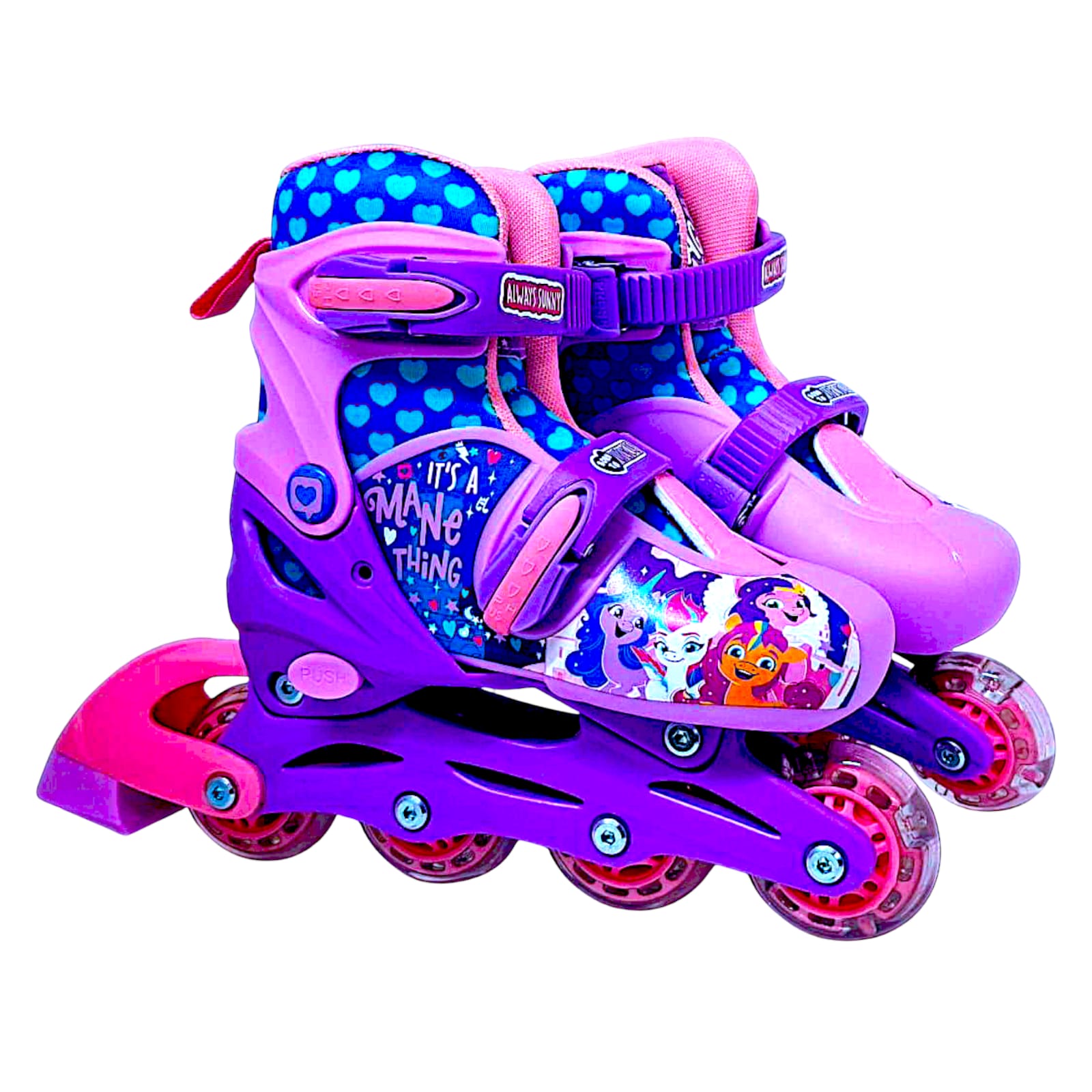 Foto 2 | Patines De Linea My Little Pony Talla 19-21cm Color Morado