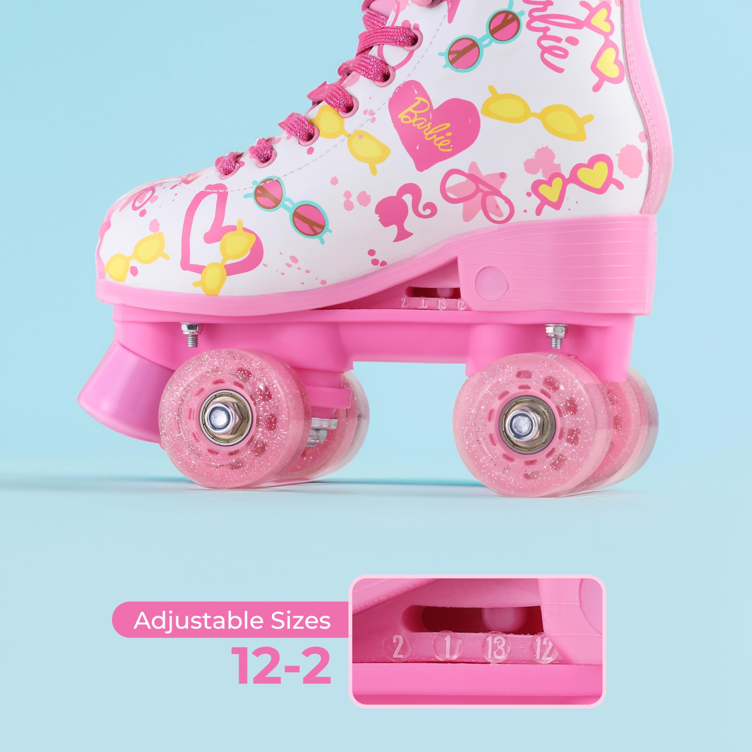 Foto 4 pulgar | Patines Barbie Ajustables De 12 A 2 Tallas Para Niñas - Venta Internacional.
