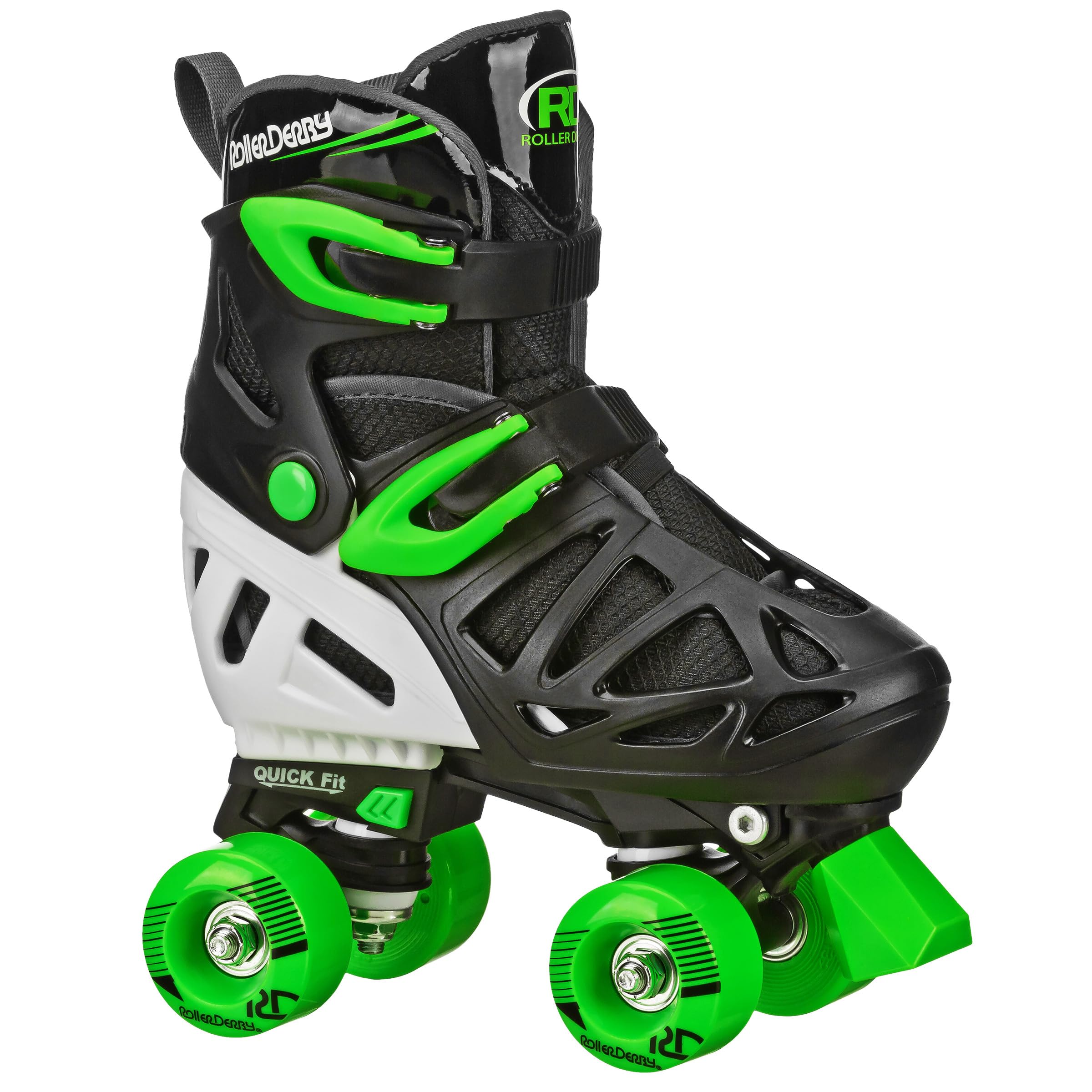 Foto 2 pulgar | Patines Roller Derby Trac Star Ajustables Para Niños, Negro/verde - Venta Internacional.