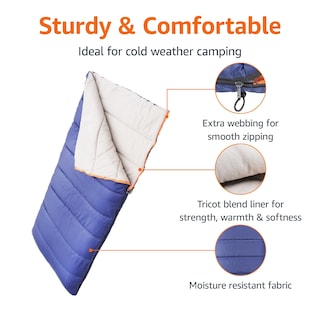 Foto 2 | Saco de Dormir Cold Weather Twin Blue - Venta Internacional