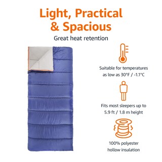 Foto 3 | Saco de Dormir Cold Weather Twin Blue - Venta Internacional