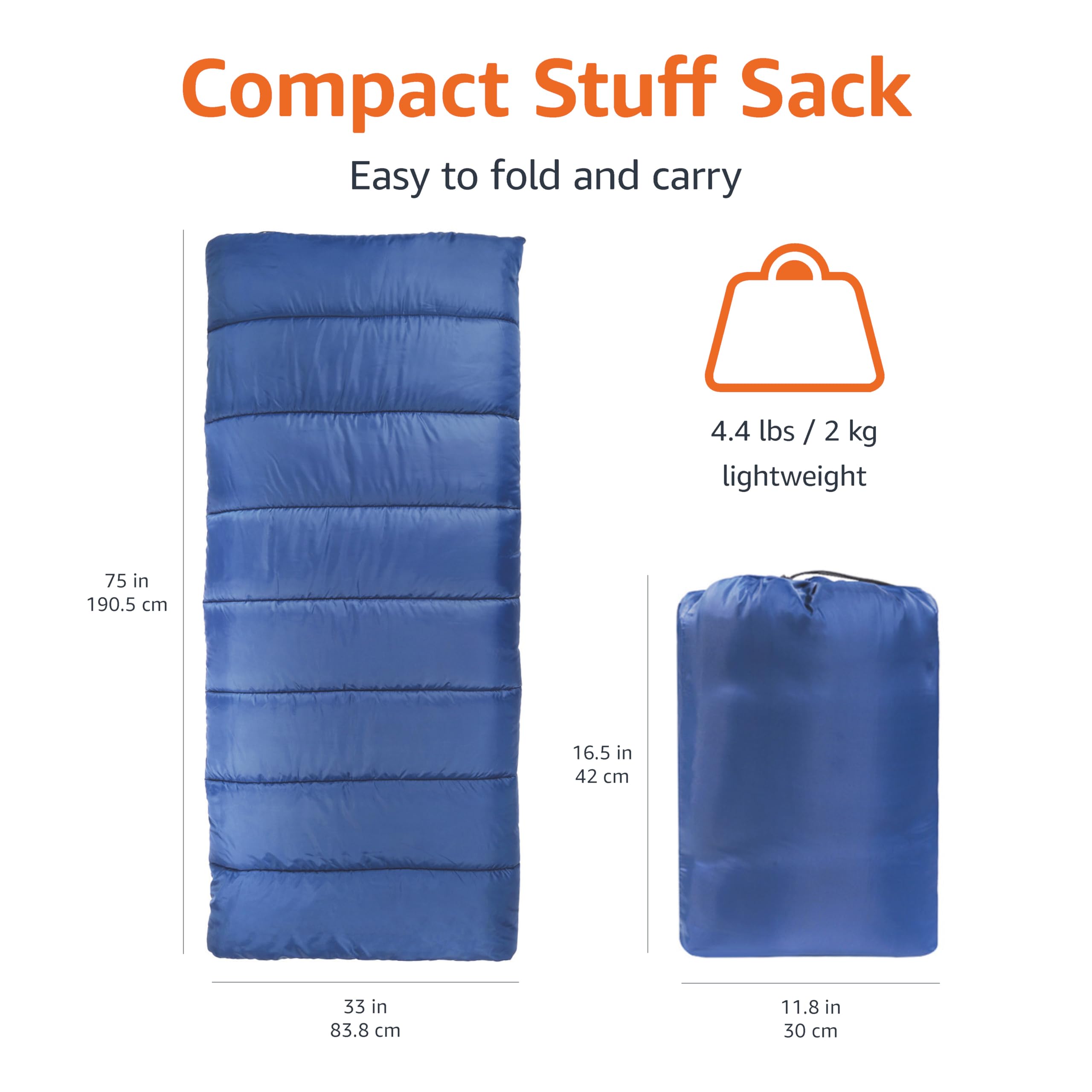 Foto 5 pulgar | Saco de Dormir Cold Weather Twin Blue - Venta Internacional