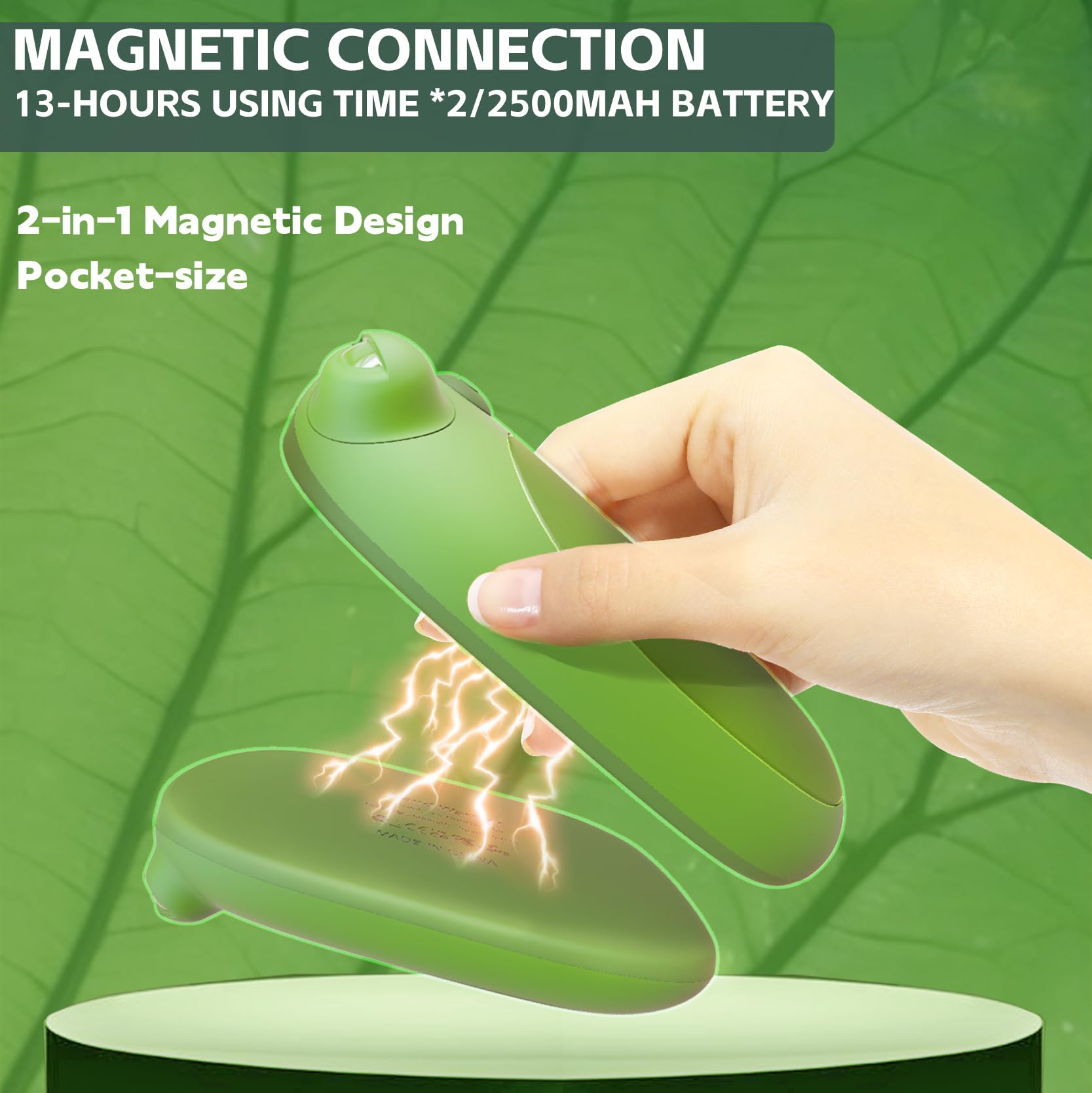 Foto 6 pulgar | Calentadores De Manos Kurdene Con Forma De Rana Recargables De 5000 Mah, Paquete De 2 - Venta Internacional.